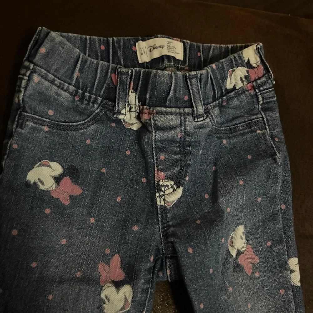 Dinsey/Baby Gap Minnnie Mouse High Stretch Jeggings 4 Years Elastic Waist